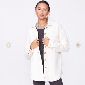 Monrow Teddy Fleece Shacket  MONROW  size medium